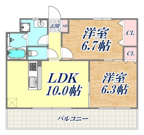 サンクラッソ垂水五色山の物件間取画像